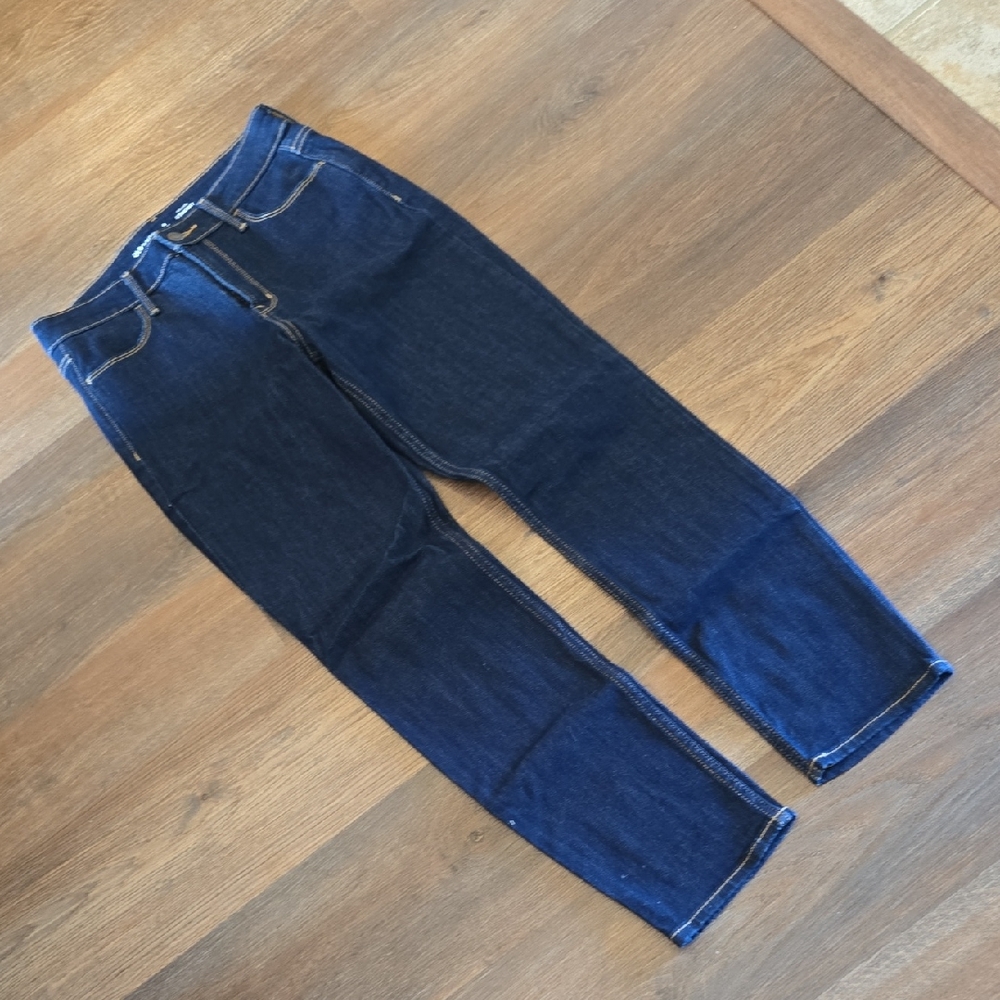 Old Navy High-Rise Straight Jeans - Deep Blue